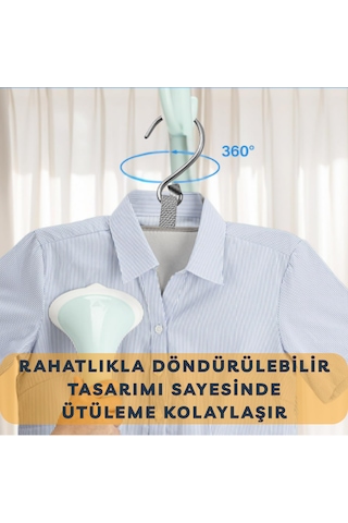 Buharlı Dikey Ütü Matı 5 Katman Asılabilir Yanmaz Keçeli 50x80 Cm