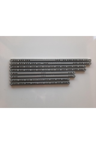 17mm X 438mm Bilyeli Ray 2 Takım 4 Adet Metalik