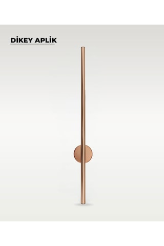 12w Rose Gold Renk Dikey Aplik - Gün Işığı