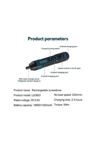20 Adet Ayarlanabilir Torklu, 1300mah Şarj Edilebilir Pil İle Çok Yönlü Takımların Ayrılması Ve Tamir İşleri İçin Kompakt Kablosuz Elektrikli Tornavida