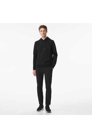 Nautica Erkek Siyah Classic Fit Kapüşonlu Sweatshirt Düz K57226t Siyah