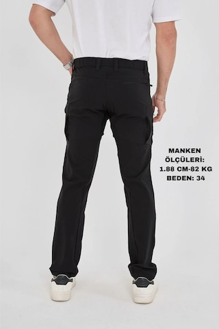 Camp Scoutland Camp525 Outdoor Tactical Su İticili Likralı Yazlık Erkek Taktik Pantolon Siyah