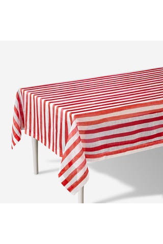 Kırmızı Polyester Masa Örtüsü 160x240 Cm