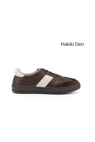 Diğer Kadın Kahverengi Bağcıklı Hakiki Deri Sneaker Ddza83742880