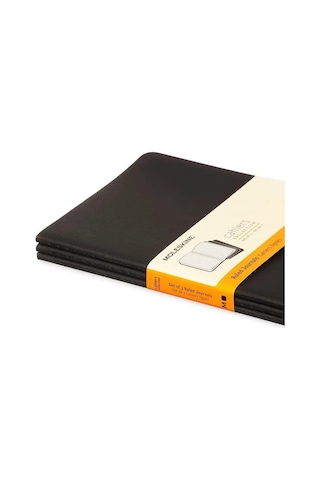 Moleskine Çizgili Cahier Not Defteri 3 Lü Set L Boy Siyah