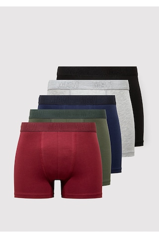 Mavi - 5li Renkli Basic Boxer 0912280-900 Çok Renkli