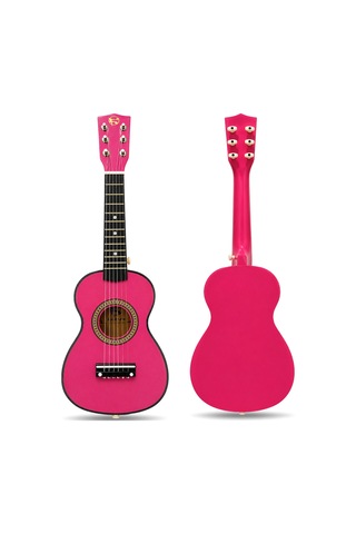 Fourtune Loki T-80PK 6 Telli Pembe Çocuk Gitarı Gerçek Ağaç