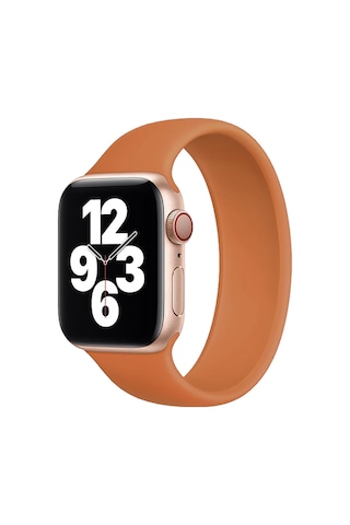E2M Apple Uyumlu  Watch 42-44mm KRD-18 Silikon L Turuncu