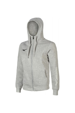 Mizuno Sweat Fermuarlı Kapüşonlu Erkek Sweatshirt Gri Çok Renkli