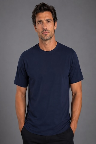 Bisse Lacivert Bisiklet Yaka T-shirt Ts26y26100 D39