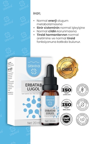 Erbatab Lugol İyot %2 20 ML