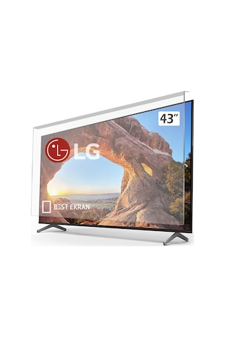 LG Uyumlu 43" inç 109 Ekran Tv Ekran Koruyucu - Kırılmaz Ekran Koruyucu