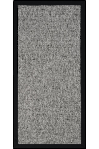 Cool Halı Londra Gri Mutfak Halısı Hasır Leke Tutmaz Tezgah Önü Yolluk Bordürlü İthal Sisal Halı