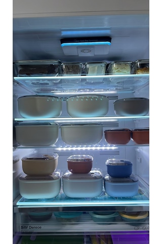 Cooknkeep Pull Box İtalia Production 3'lü Set Bej Kahve , Gri Mavi
