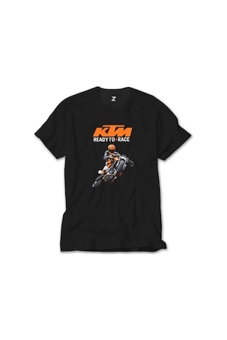 KTM Ready To Race Moto Siyah Tişört Siyah