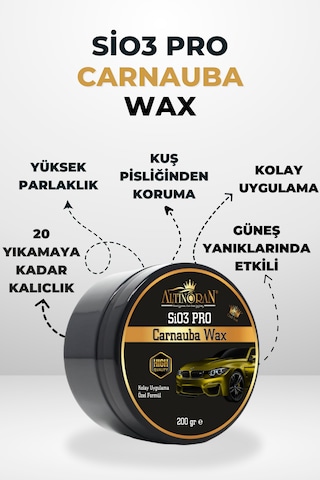 Altınoran Profesyonel Boya Koruma Seti - Demir Tozu Sökücü + Çizik Giderici Pasta Cila + Sio3 Pro Seramik Wax