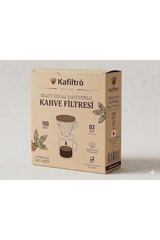 Hario V60 Uyumlu Kraft Kahve Filtresi Kağıdı Çok Renkli