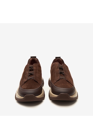 Kahve Mat+kahve Süet Sneaker Erkek Ka-alfa9003 John May Napoli