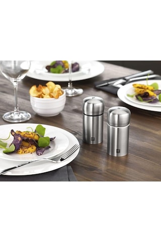Zwilling Tuz-karabiber Değirmen Seti, Paslanmaz Çelik, Gümüş Reng Çok Renkli