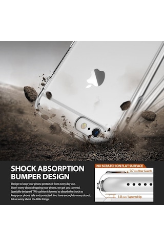 Ringke Fusion Apple Uyumlu iPhone 6s Plus/ 6 Plus İle Kılıf Black