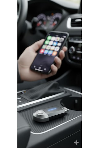 Kablosuz Carplay Android Auto Dönüştürücü Usb Tak-çalıştır Cihaz Tüm Araçlarla Uyumlu Tek Ebat