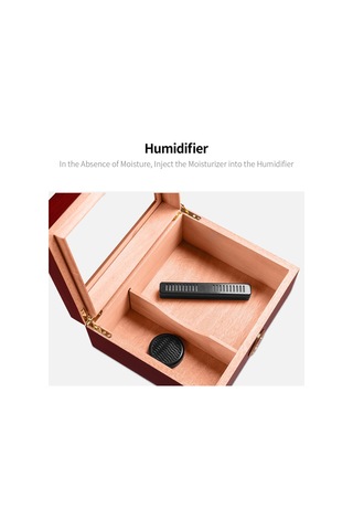 Cigarloong Puro Kutusu Nemlendirici Humidifier İnce Uzun Siyah