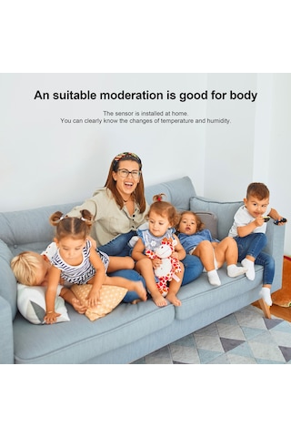 Kangvka Zigbee Ev İçi Sıcaklık Nem Sensörü, Akıllı Ev Uygulaması İle Gerçek Zamanlı İzleme, Alexa Ve Google Home Uyumlu, Ağ Geçidi Gerektirir