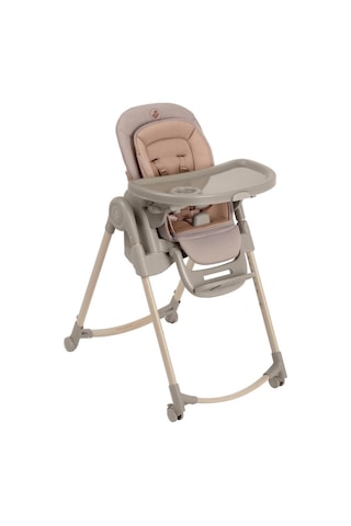 Maxi-Cosi Minla Plus 6'sı Bir Arada Ahşap Görünümlü 4 Tekerlekli Mama Sandalyesi Elegance Terra