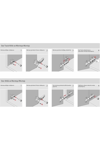 Katarmarket Samet Star Düz Menteşe Havşalı