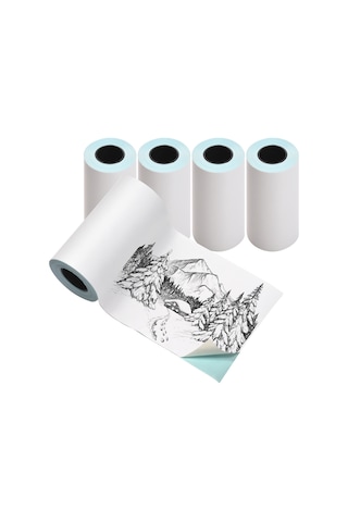 Vkemall 10 Yıllık Dayanıklı 57x30mm Termal Etiket Kağıdı - Suya/yağa/çatlamaya Dayanıklı, Bpa'sız, Yüksek Renk Verimi, 5'li Paket