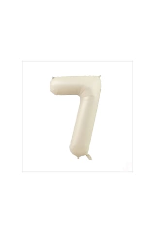 7 Yaş Rakam Krem Folyo Balon   76 CM