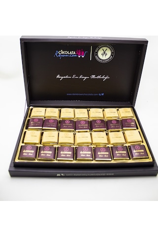 Dark Brown 84 Adet Sargılı Madlen Çikolata Bitter ve Sütlü El Yapımı Gerçek Çikolata