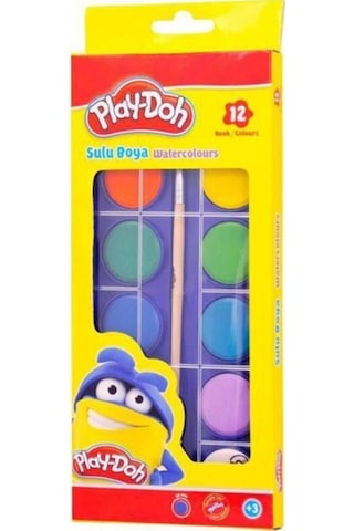 Play Doh Sulu Boya Küçük 12 Renk Çocuk Odası Bebek Odası Anaokulu