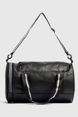 Strong Bag Silindir Spor Ve Seyahat Çantası , Gym Antrenman Fitness Çantası Sl02 Siyah Siyah