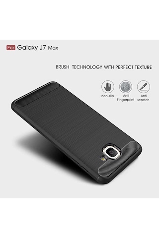 Galaxy J7 Max Kılıf Zore Room Silikon Kapak Lacivert