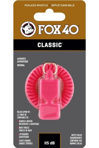 Fox 40 Classic Safety Düdük Pembe - Bileklikli 9935-0400 Çok Renkli