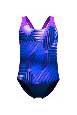 Speedo Digital Baskı Kız Çocuk Yüzücü Mayosu Pembe-mor Pembe-mor