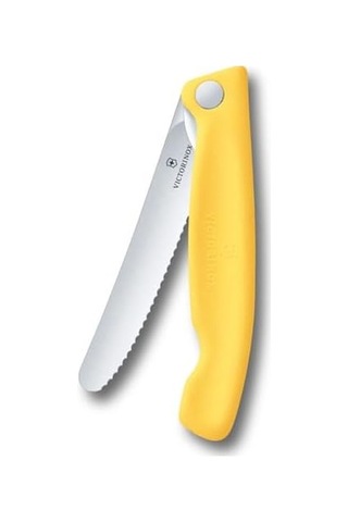 Swiss Classic 11cm Tırtıklı Piknik Bıçağı, Sarı