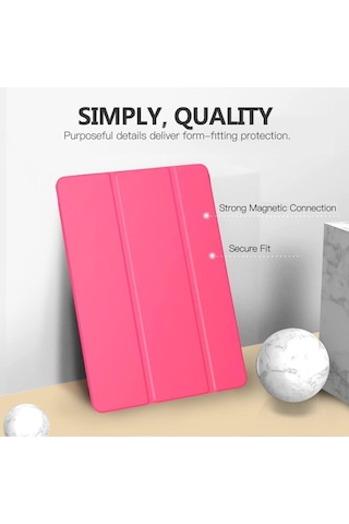 Apple Uyumlu iPad 8. Ve 9. Nesil 2020 /2021 10.2" Tablet Flip Smart Standlı Akıllı Kılıf Smart Cover