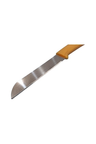 Altılı Dişli Meyve Bıçağı- Sarı Sap Sarı