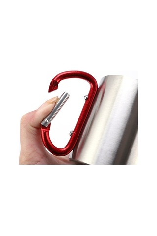 Dancemonkey 220ml Gümüş Gri Paslanmaz Çelik Kamp Kupası - Dayanıklı Ve Hafif Gri