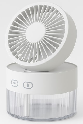 Su Spreyli Katlanır Başlıklı Usb Mini Fan Beyaz Su Spreyli Katlanır Başlıklı Usb Mini Fan Beyaz