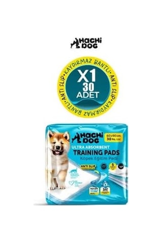 Hachi Dog Köpek Eğitim Pedi 60x90 Cm Kaydırmaz Bantlı 5 Katman 30 Adet / Kaydırmaz Bantlı, 5 Katman, 30 Adet, 60x9
