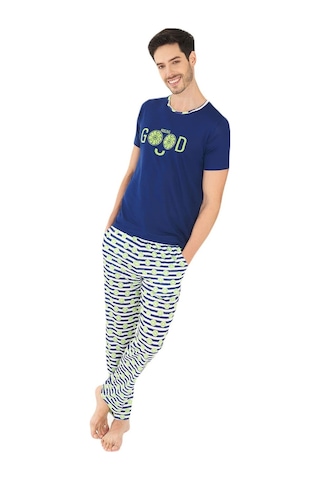 Yeni İnci Yarım Kol Erkek Pijama Takım Epj838 001
