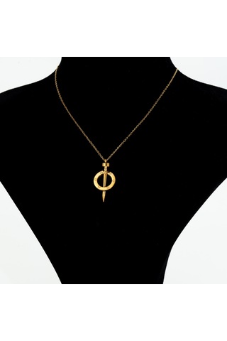 Biem Çivi Model Çelik Kolye Gold/gümüş