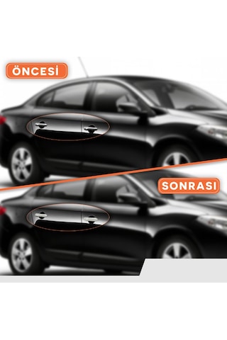 Renault Fluence Krom Kapı Kolu 4 Kapı - Tek Kapı Sensörlü