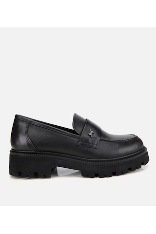 Hotiç Kadın Deri Siyah Yumuşak Dokulu Günlük Loafer 01ayh313620a100 Siyah