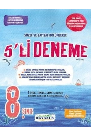 8. Sınıf 5'li Deneme -  Okyanus Eğitim