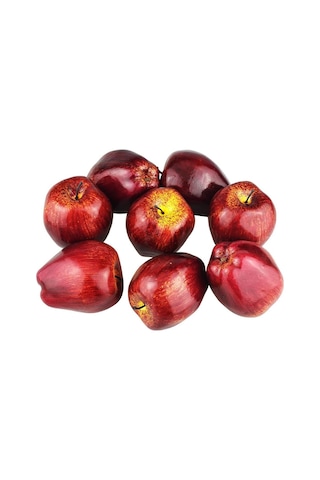 Yapay Meyve Sebze Kırmızı Elma Doğal