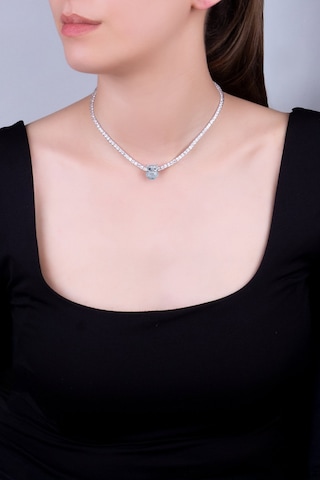 Bilge Baykuş 18 Ayar Beyaz Altın Kaplama Gümüş Charm